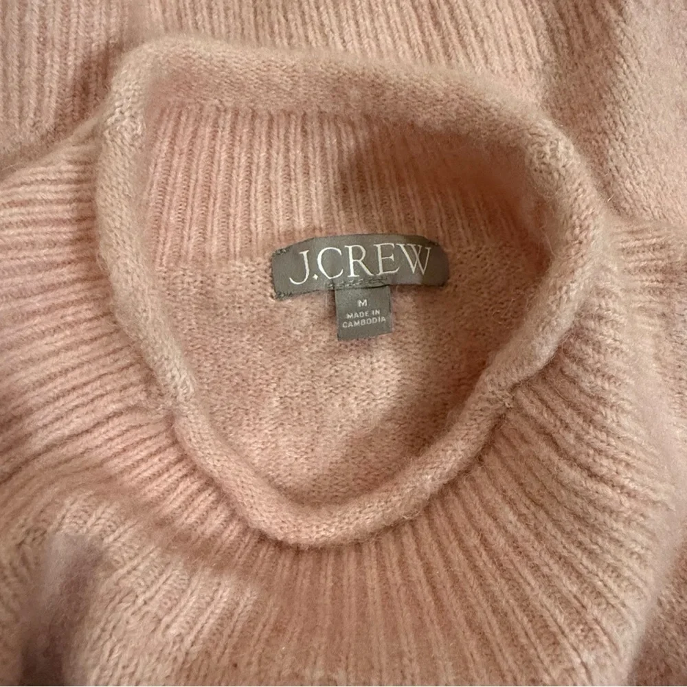 J. Crew Soft Pink Turtleneck Sweater